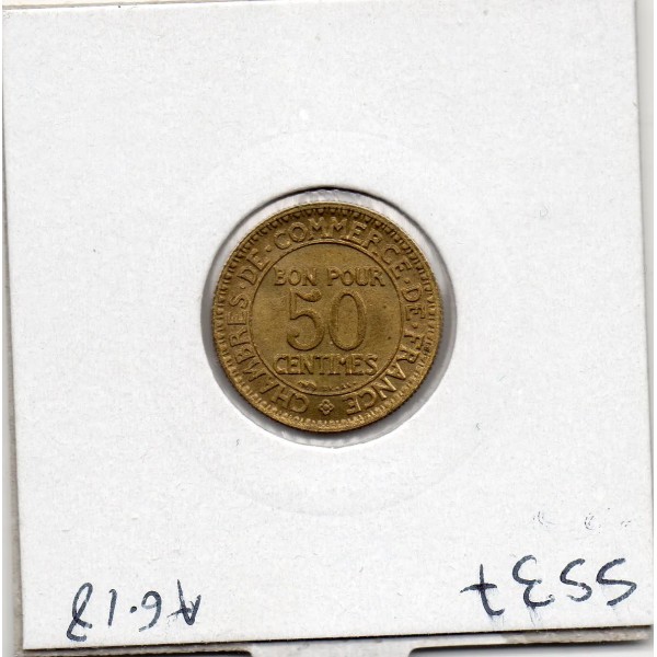 Bon pour 50 centimes Commerce Industrie 1923 Sup