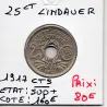 25 centimes Lindauer 1917 soulignée Sup+
