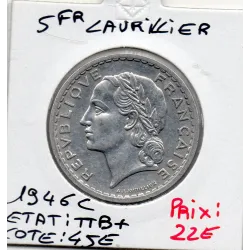 5 francs Lavrillier 1946 C Castelsarrasin TTB+
