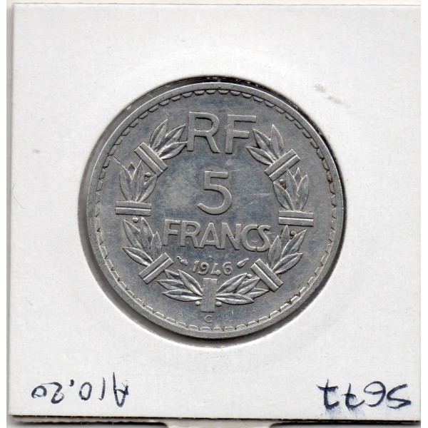 5 francs Lavrillier 1946 C Castelsarrasin TTB+