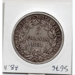 5 francs Cérès 1851 A Paris TTB