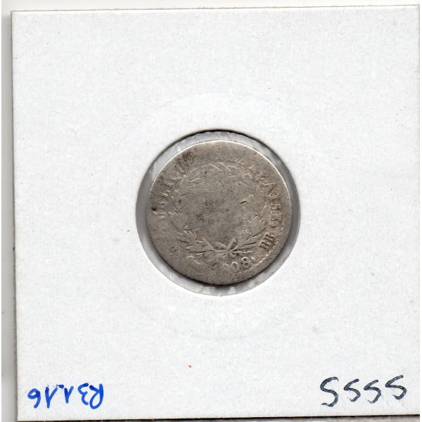 1/2 Franc Napoléon 1er 1808 BB Strasbourg B-