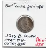 50 centimes Louis Philippe 1845 B Rouen TB-