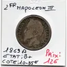 2 francs Napoléon III tête laurée 1869 A Paris B+