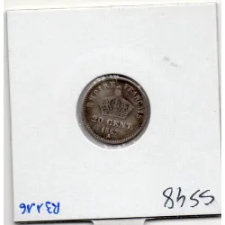 20 centimes Napoléon III tête laurée 1867 A Paris B+
