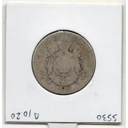 2 francs Napoléon III tête laurée 1866 BB Strasbourg B+