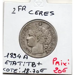 2 Francs Cérès 1894 TB+