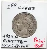 2 Francs Cérès 1894 TB+