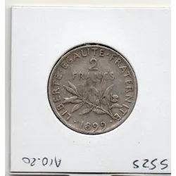 2 Francs Semeuse Argent 1899 TTB