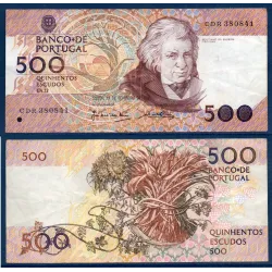 Portugal P.180d, TTB, Billet de 500 Escudos 13.2.1992 Da Silveira