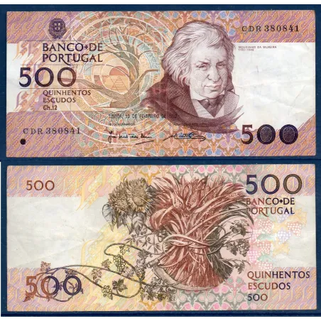 Portugal P.180d, TTB, Billet de 500 Escudos 13.2.1992 Da Silveira