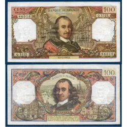 100 Francs Corneille, TTB-,  2.12.1977 Billet de la banque de France