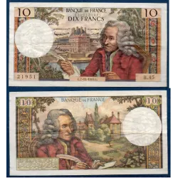 10 Francs Voltaire, TTB, 7.11.1963 Billet de la banque de France
