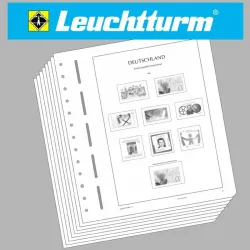Feuilles France 2000-2004 leuchtturm préimprimées, mises à jour sans pochettes