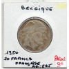Belgique 20 Francs 1950 en français TTB, KM 140 pièce de monnaie