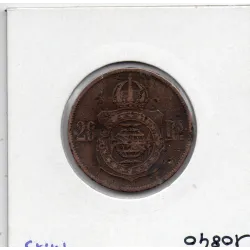 Brésil 20 reis 1869, TB, KM.474 Pedro II