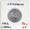 Cameroun  1 franc 1969 Spl, KM 6 pièce de monnaie