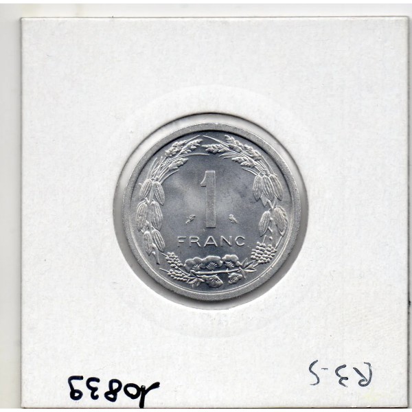 Cameroun  1 franc 1969 Spl, KM 6 pièce de monnaie