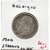 Belgique 2 Francs 1904 en Français, TB, KM 58 pièce de monnaie