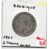Belgique 2 Francs 1867 en Français, B, KM 30 pièce de monnaie