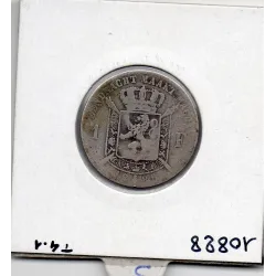 Belgique 1 Franc 1886 en Flamand, TB, KM.29 Leopold II