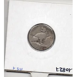 Belgique 1/2 Franc 1901 en Français B, KM 50 pièce de monnaie