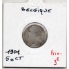Belgique 1/2 Franc 1901 en Français B, KM 50 pièce de monnaie