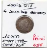 4 Sols des traitants 1676 A Paris Louis XIV TTB-