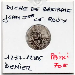 Duché de Bretagne, Jean 1er le Roux (1237-1286) Denier