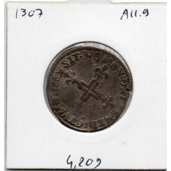 Double sol Parisis 2eme type 1586 A  Paris Henri III TB