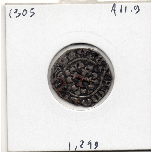 Double Parisis Philippe IV (1303-1305) pièce de monnaie royale