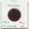 Achen 12 Heller 1791 B KM 51 pièce de monnaie