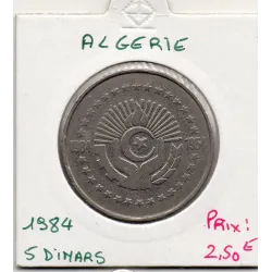 Algérie 5 dinars 1984 TTB KM.114 30 ans révolution