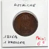 Autriche 1 kreuzer 1816 A Vienne, TTB+, KM 2113 pièce de monnaie