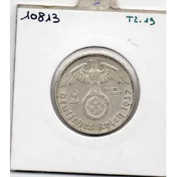 Allemagne 2 reichsmark 1937 A, Sup, KM 93 pièce de monnaie