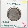 Allemagne 2 reichsmark 1937 A, TTB, KM 93 pièce de monnaie