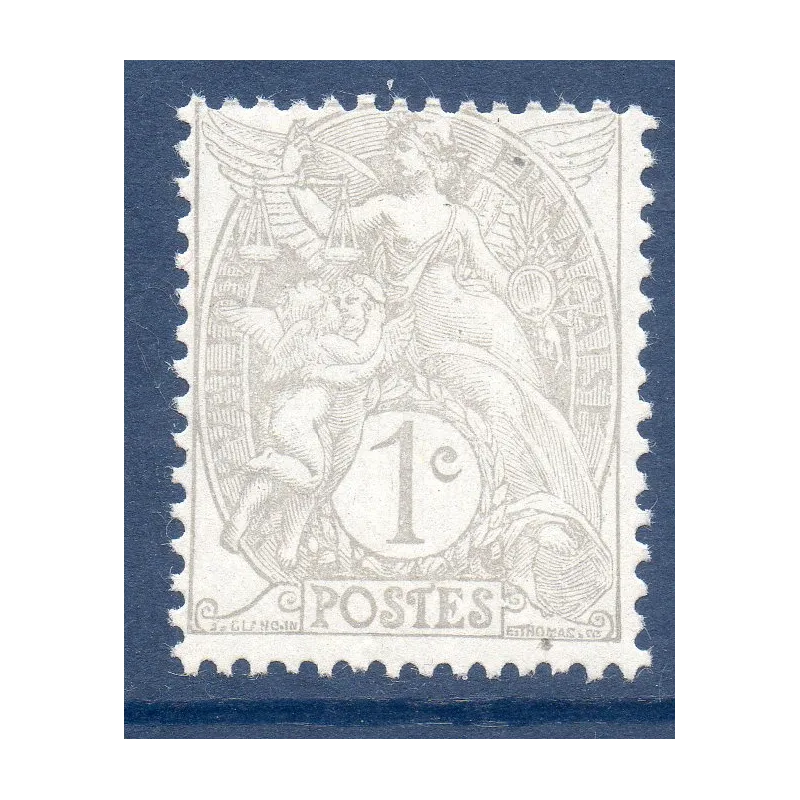 Timbre Yvert No 107 l type blanc papier x signé luxe**