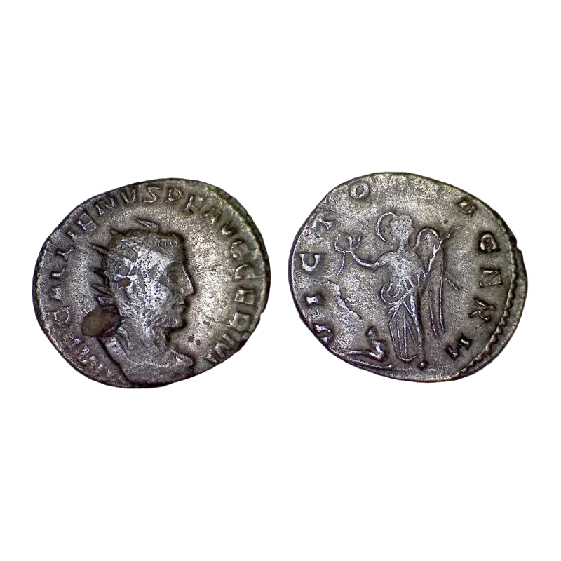 Antoninien de Gallien (257-258), RIC.175 VICTORIA GERM atelier Rome Antoninien de Gallien (257-258), RIC.175 VICTORIA GERM atelier Rome