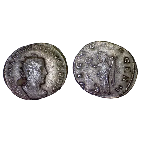 Antoninien de Gallien (257-258), RIC.175 VICTORIA GERM atelier Rome