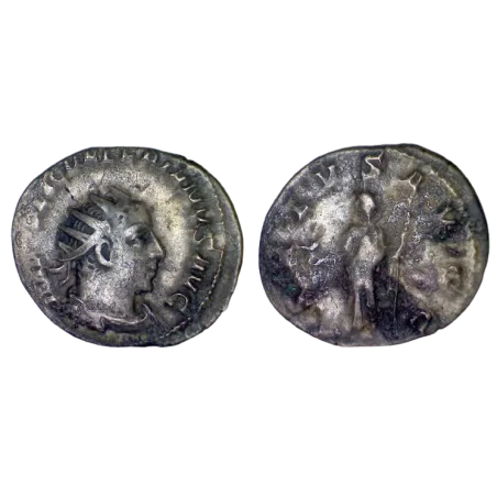Antoninien de Valerien 1er (253-255), RIC.254 SALVS AVGG Atelier Viminacium