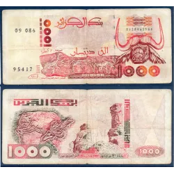 Algérie P.140, TB Billet de 1000 dinar 1992 Buffle