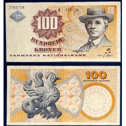 Danemark P.61g, TTB, Billet de 100 Kroner 2007 Karl Nielsen