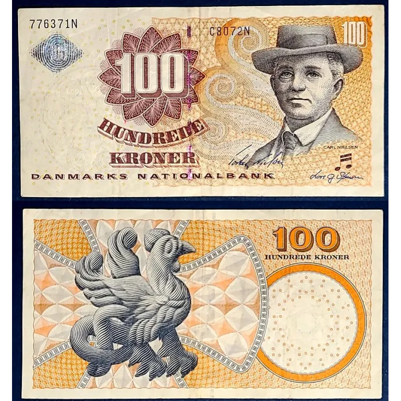 Danemark P.61g, TTB, Billet de 100 Kroner 2007 Karl Nielsen