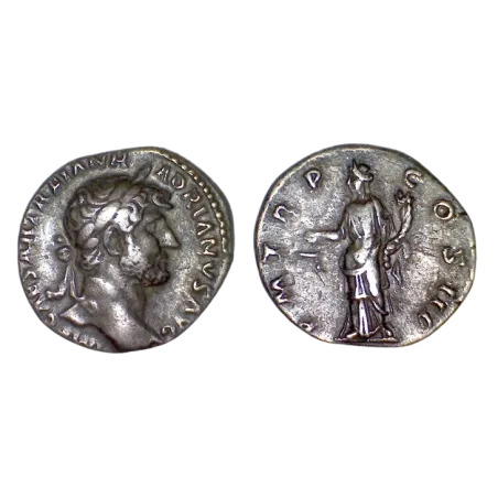 Denier de Hadrien (123) RIC.80 Equitée Atelier Rome