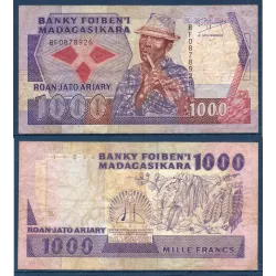 Madagascar Pick N°72b, B Billet de 1000 Francs - 200 ariary 1988-1993 Rakoto Frah