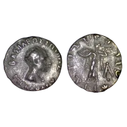 Bactriane, Menandre Drachme (-160 à -145) Buste à droite