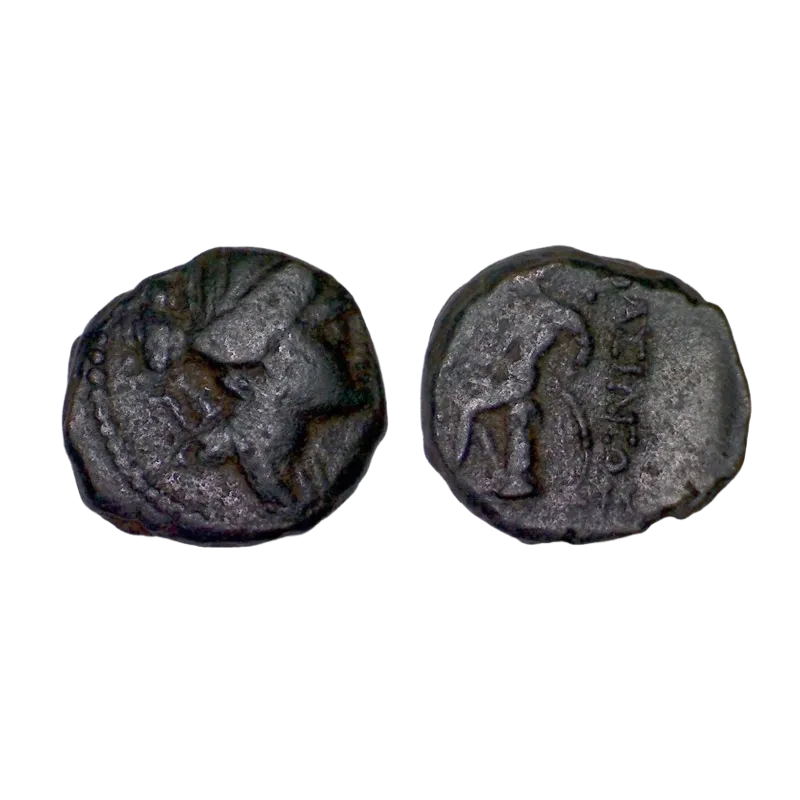 Syrie, SÉLEUCIDE Séleucos III ae16 HemiChalque Cuivre (-225 à -222) Artemis Syrie, SÉLEUCIDE Séleucos III ae16 HemiChalque Cuivre (-225 à -222) Artemis