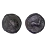Sicile, Punic ou afrique Nord incertain Ae16 Cuivre (-375 à -350) Triptolemos