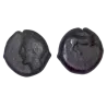 Sicile, Punic ou afrique Nord incertain Ae16 Cuivre (-375 à -350) Triptolemos