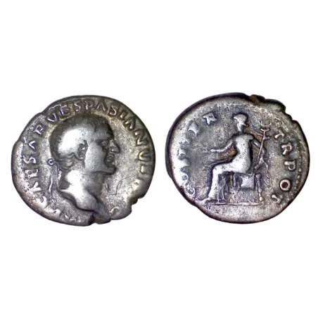 Denier de Vespasien (69-70) RIC 29 atelier Rome